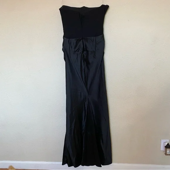 House of CB S D-DD'Persephone' Black Strapless Corset Maxi Dress‎ NWOT